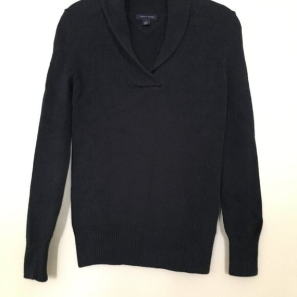 Tommy Hilfiger navy Blue V neck sweater - Picture 6 of 7